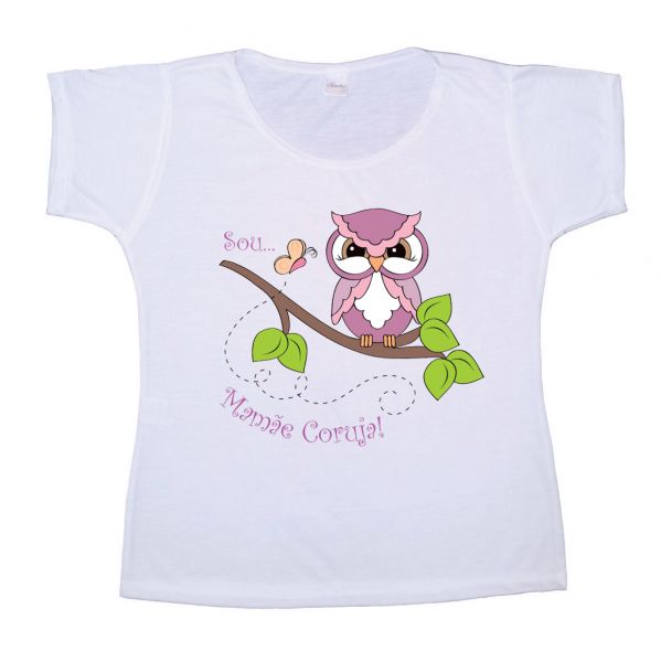 Camiseta Mamãe Coruja